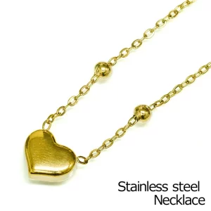 シンプルハートネックレス